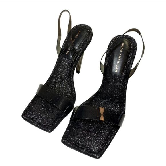 Good American Glitter Square Toe Heel - Picture 3 of 6